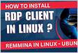 Como rdp para limpar linux